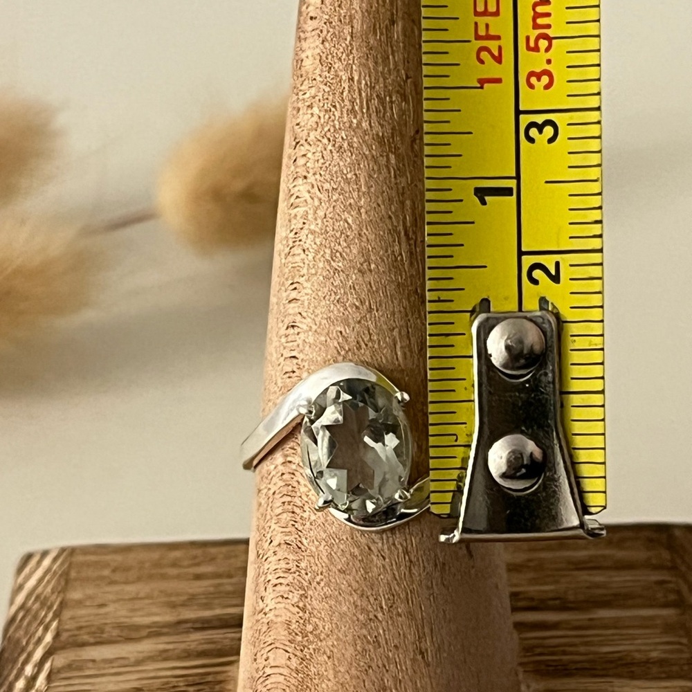 925 Solid Sterling Silver Green Amethyst Gemstone… - image 7